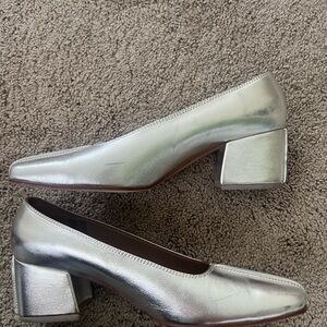 Never Worn No. 6 Heels in Silver
